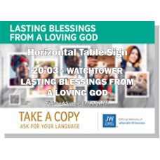 HPWP-20.3 - 2020 Edition 3 - Watchtower - "Lasting Blessings From A Loving God" - Table